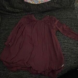 Elegant Burgundy Blouse